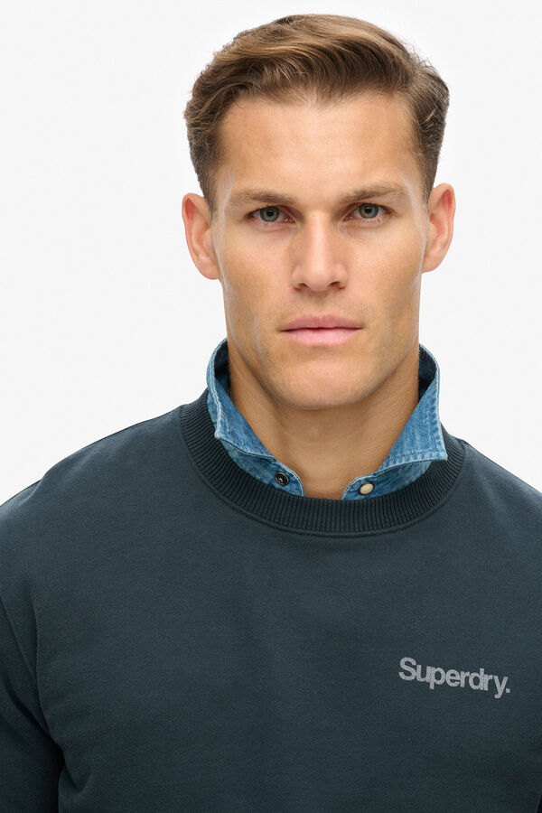Superdry Sweatshirt gola redonda azul