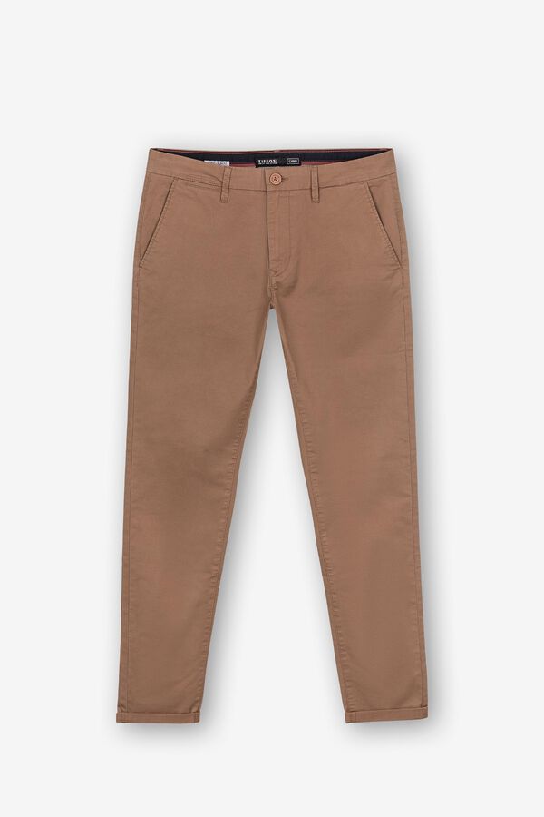 Tiffosi Pantalones Chino Slim Fit beige