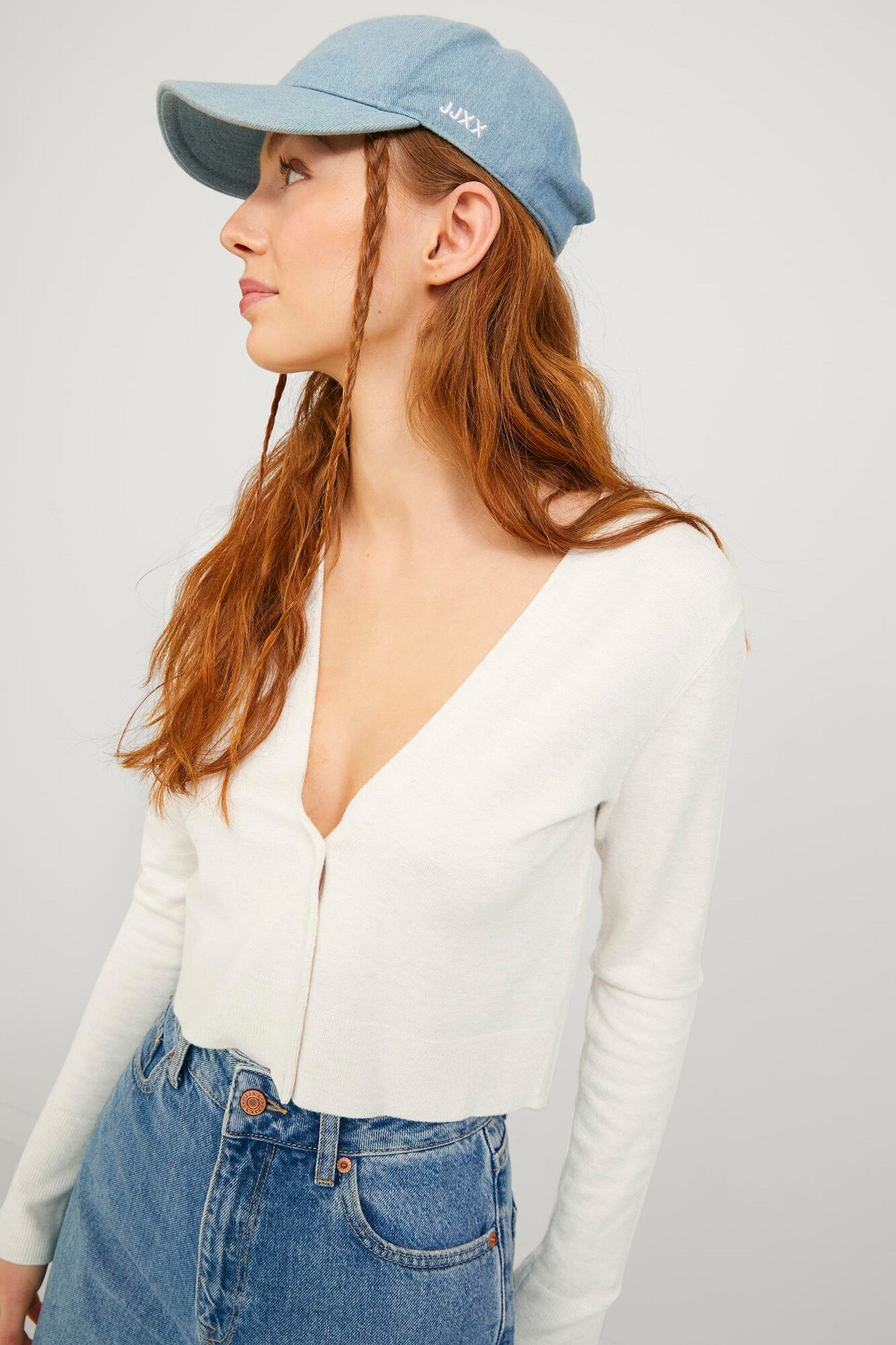 Jack & Jones Cardigan crop de malha fina