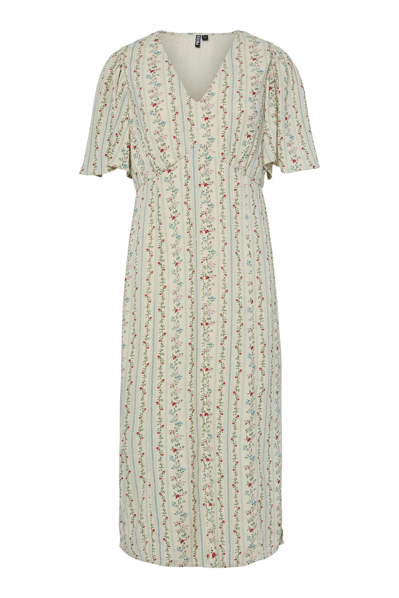 Pieces Vestido midi de flores