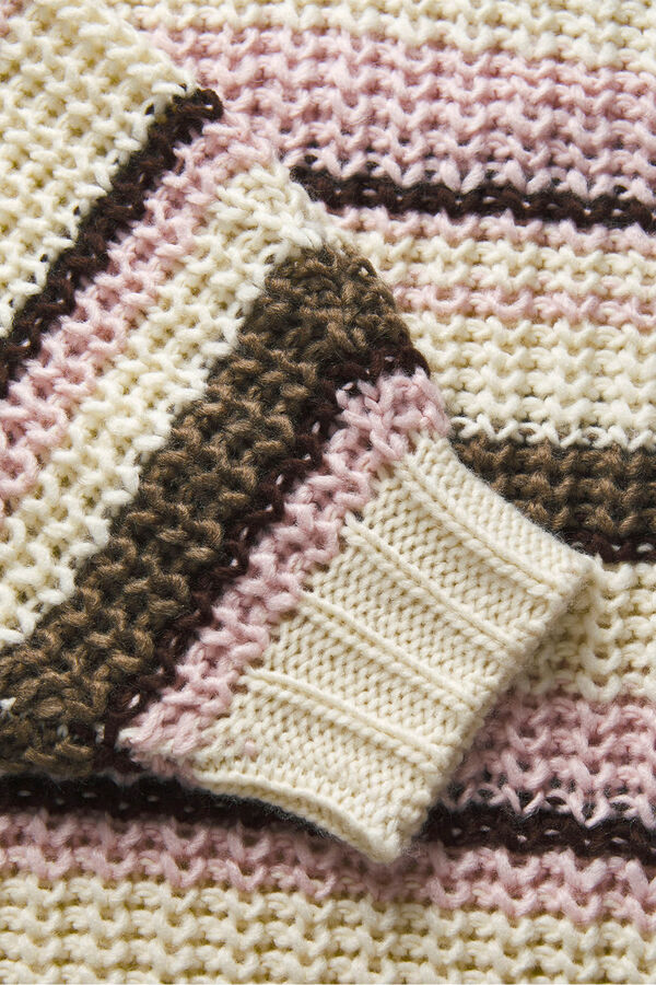 Jack & Jones Camisola riscas multicolorido bege