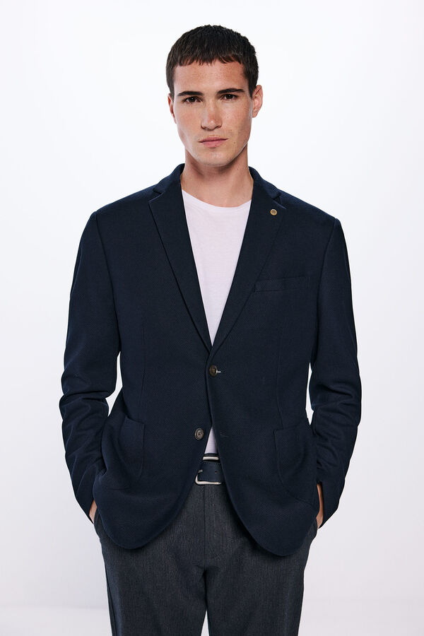 Springfield Blazer ojo de perdiz azul