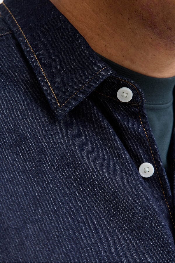 Jack & Jones PLUS Camisa regular fit denim PLUS azul