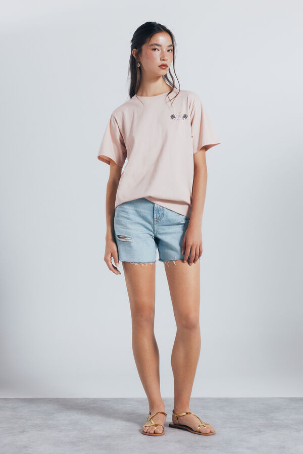 Springfield Costas da camiseta gr&aacute;fica vermelho