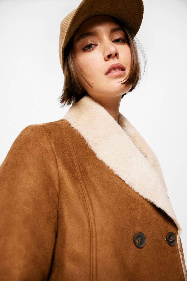 Springfield Abrigo Doble Faz Doble Abotonadura burdeos