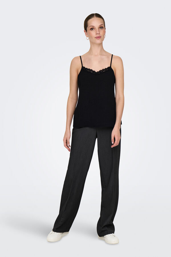 Only Top lencero tirantes negro