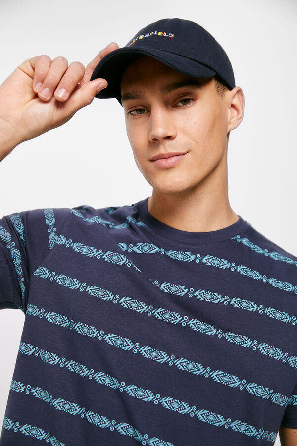 Springfield Camiseta aop azul