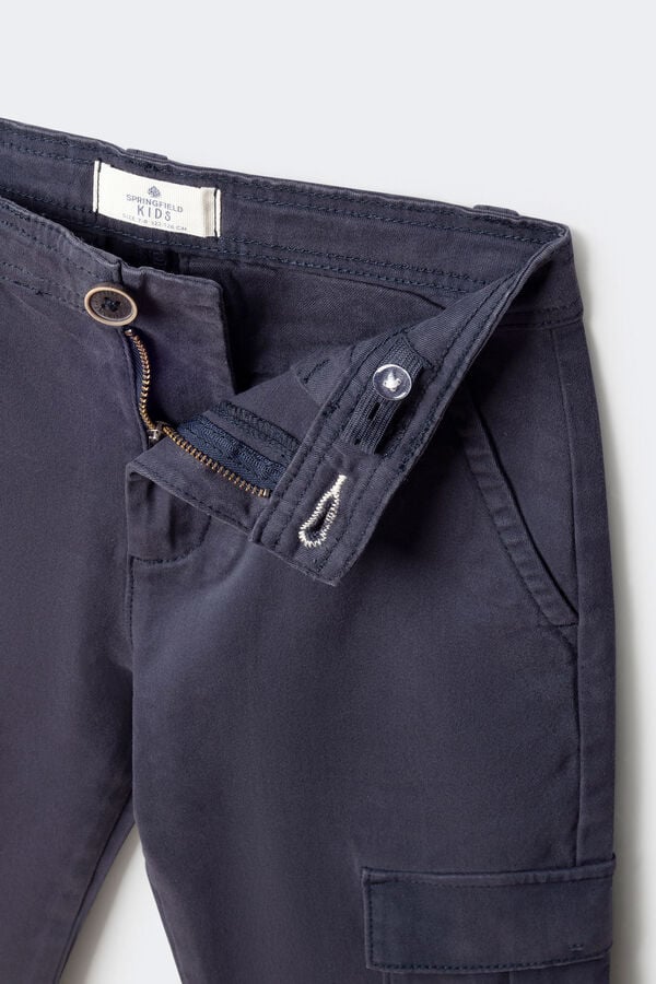 Springfield Kids Chino cargo ni&ntilde;o ni&ntilde;o azul