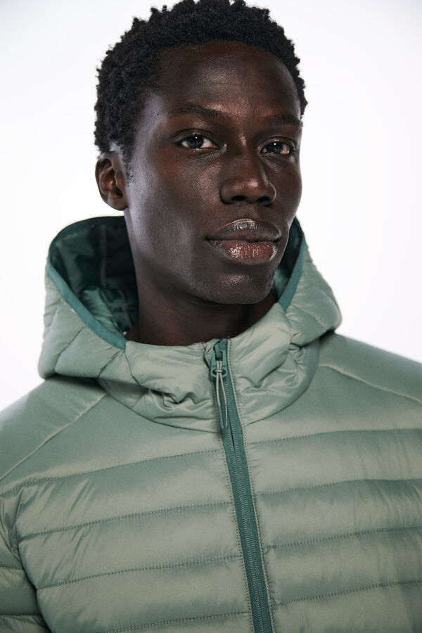Springfield Chaqueta acolchada capucha verde