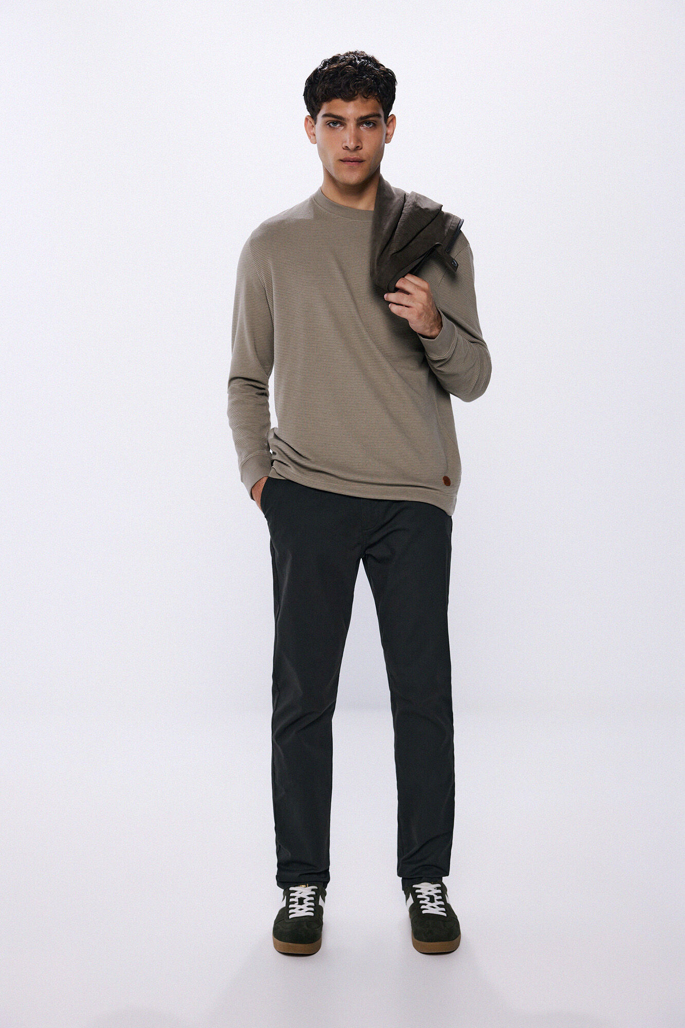 Springfield Camiseta manga larga atabillada pu&ntilde;os