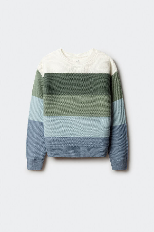 Springfield Kids Jersey rayas ni&ntilde;a verde