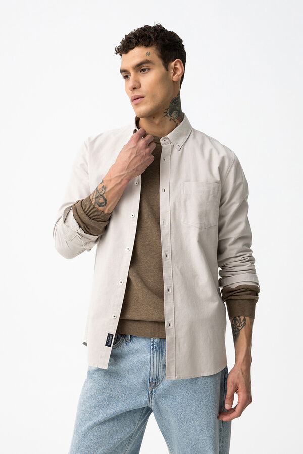 Tiffosi Camisa Regular Fit gris