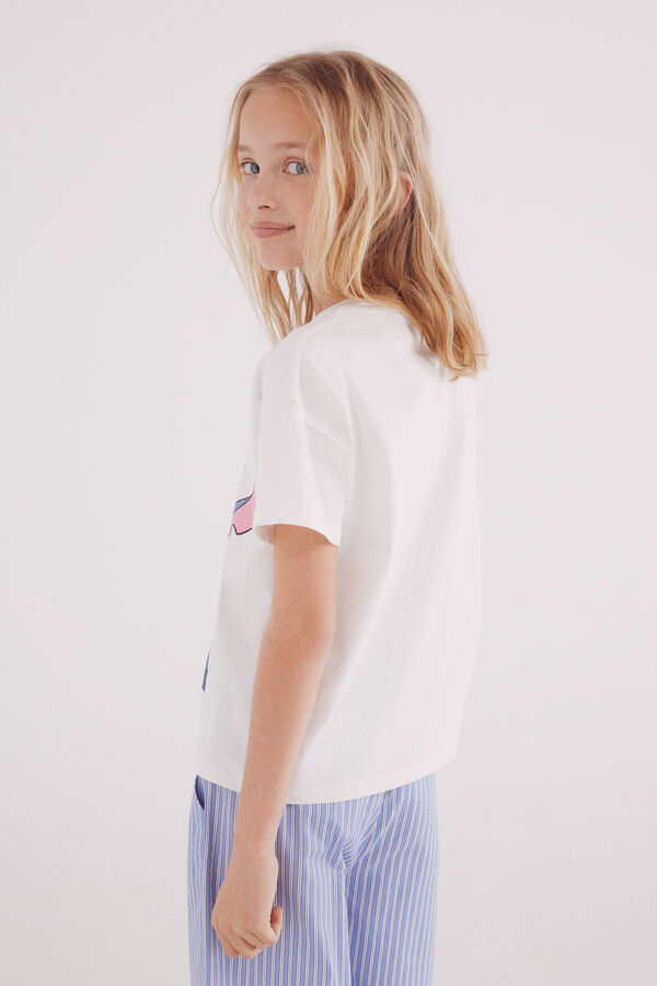 Springfield Kids Camiseta Lilo & Stitch ni&ntilde;a blanco