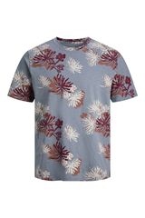 Jack & Jones Camiseta regular fit estampada azul