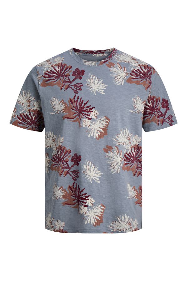 Jack & Jones Camiseta regular fit estampada azul