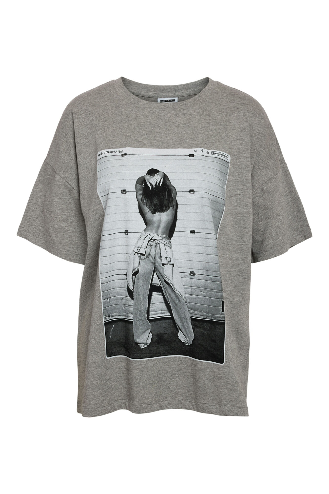 Noisy May Camiseta de corte oversize y manga corta