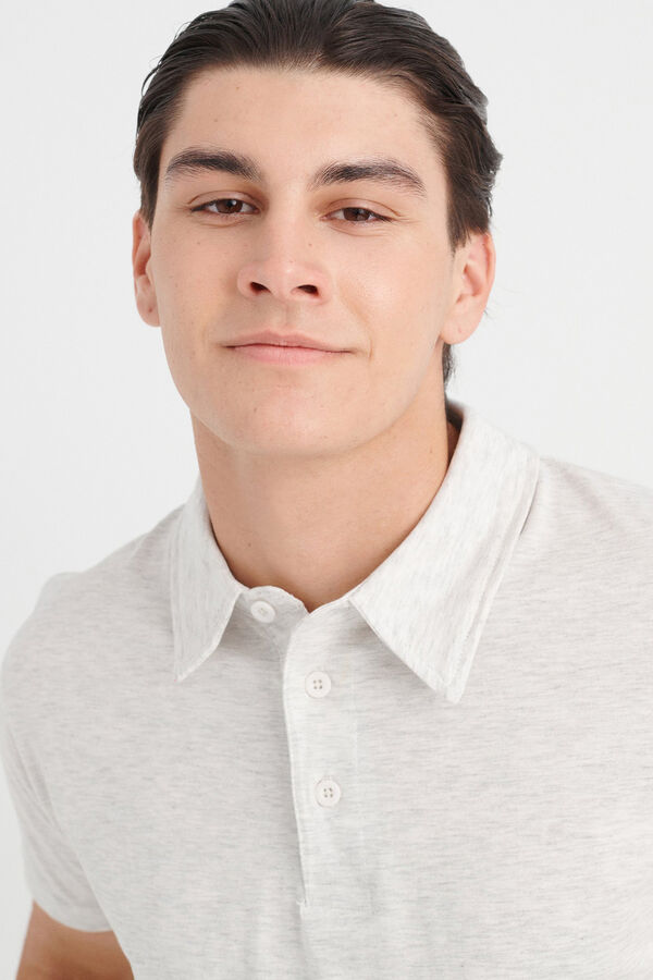 Inside Polo B&aacute;sico gris