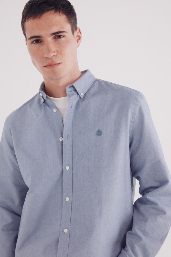 Springfield Camisa oxford azul