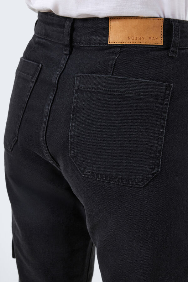 Noisy May Jeans Straight cargo preto