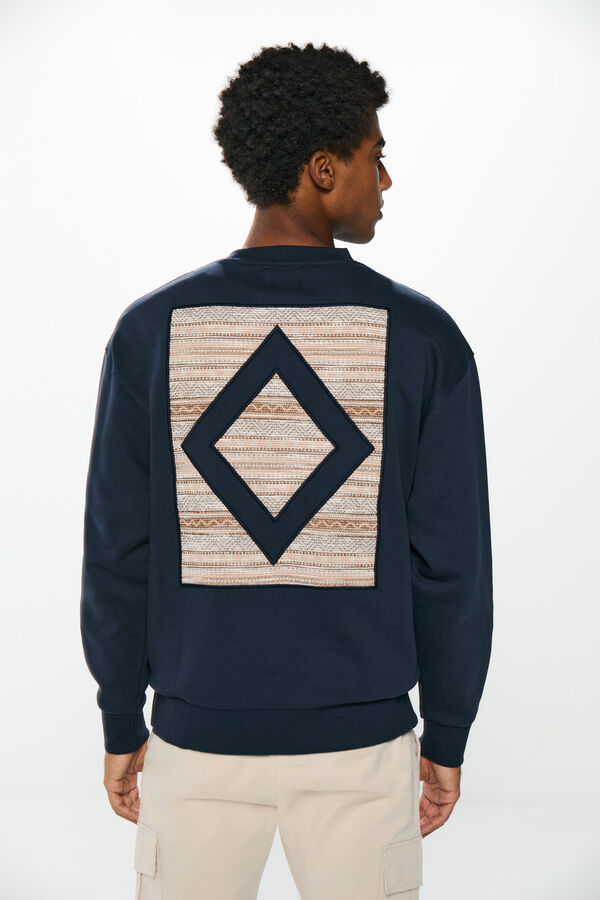 Springfield Sudadera parche azul