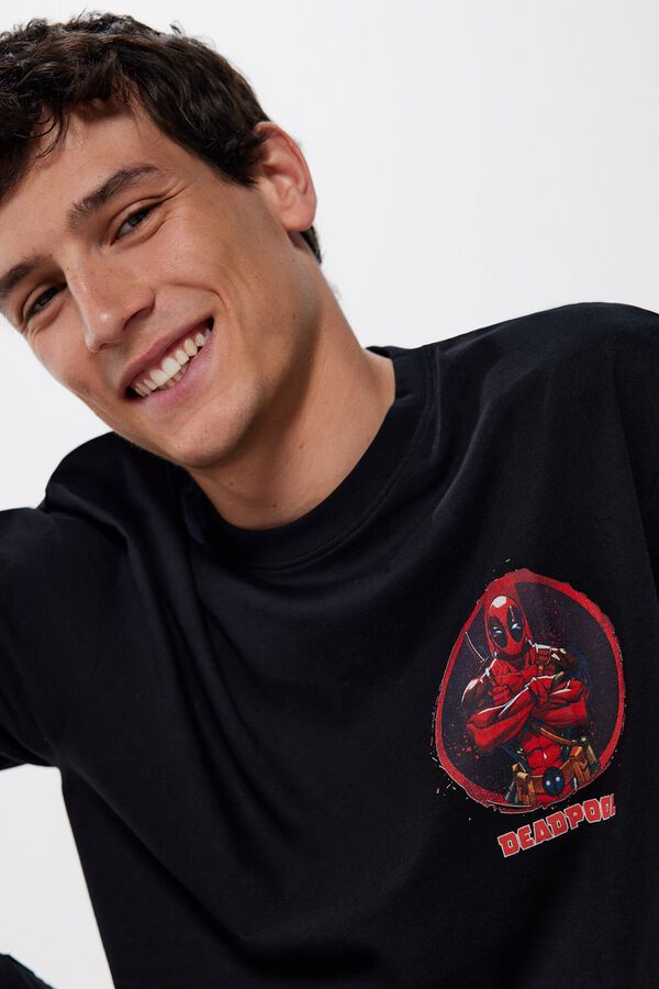 Springfield Camiseta Deadpool negro