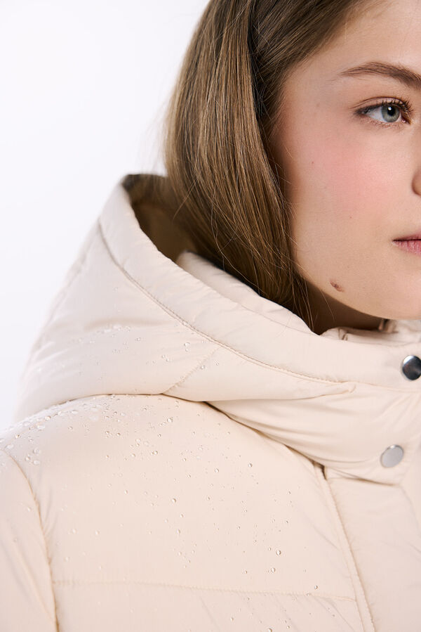 Springfield Casaco acolchoado repelente &agrave; &aacute;gua bege