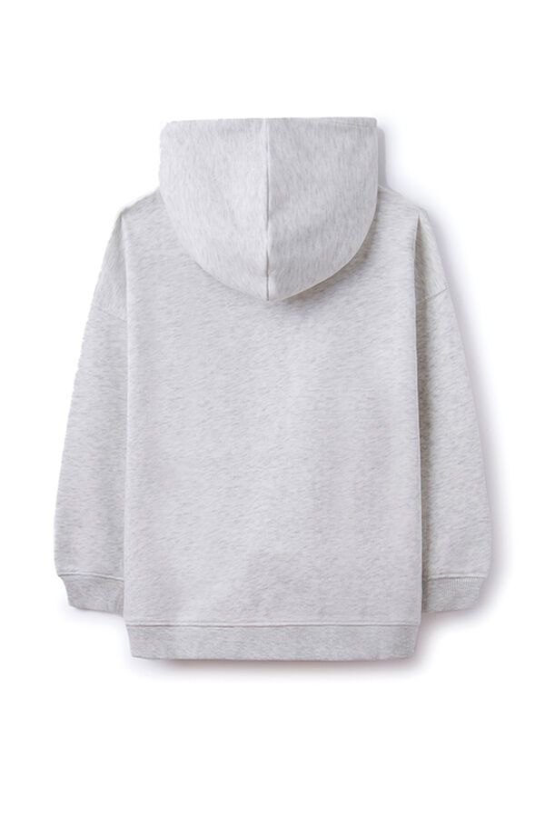 Springfield Kids Sweatshirt capuz flores menina cinzento