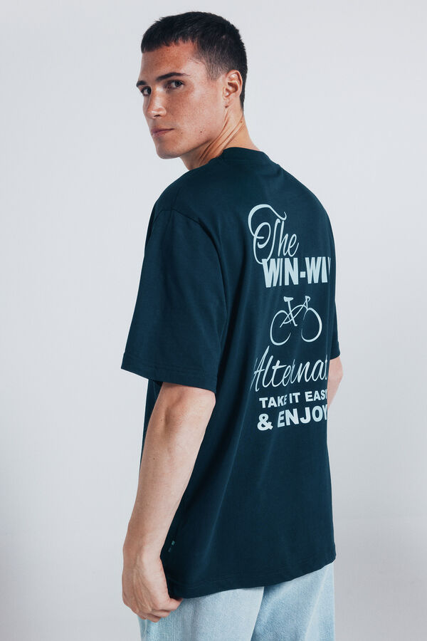 Springfield Camiseta win win azul