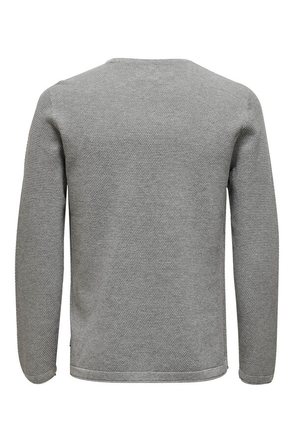 Only & Sons Sudadera cuello redondo gris