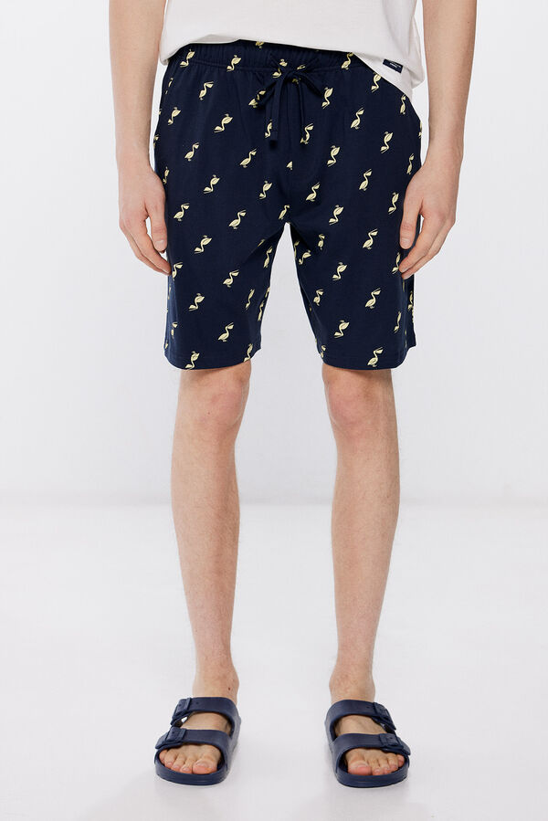 Springfield Pijama corto pel&iacute;cano azul