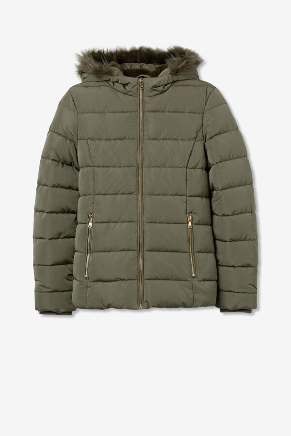 Tiffosi Casaco acolchoado com capuz bege