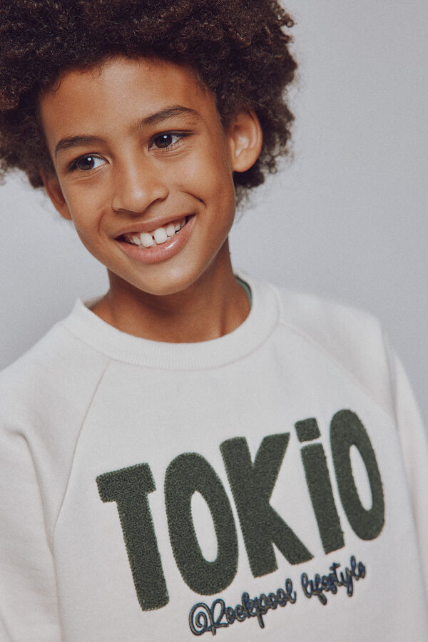 Springfield Kids Sudadera Tokio ni&ntilde;o blanco