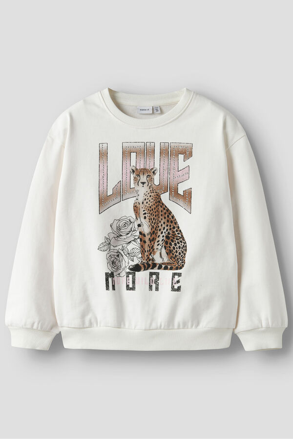 Name it Sweatshirt de leopardo branco