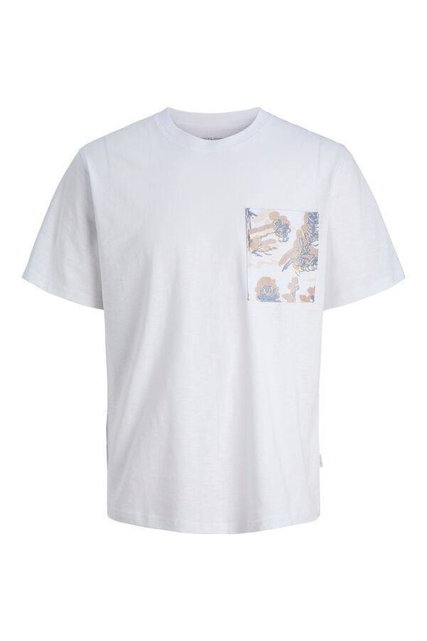 Jack & Jones T-shirt regular fit com bolso branco