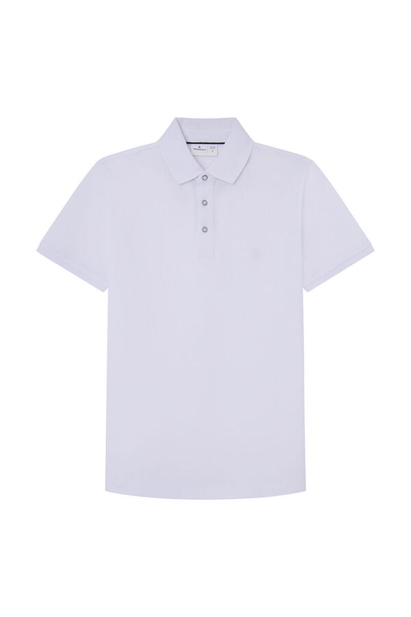 Springfield Polo piqu&eacute; slim fit blanco