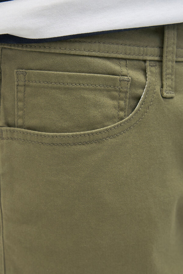 JJ REBEL Bermuda chino regular fit verde