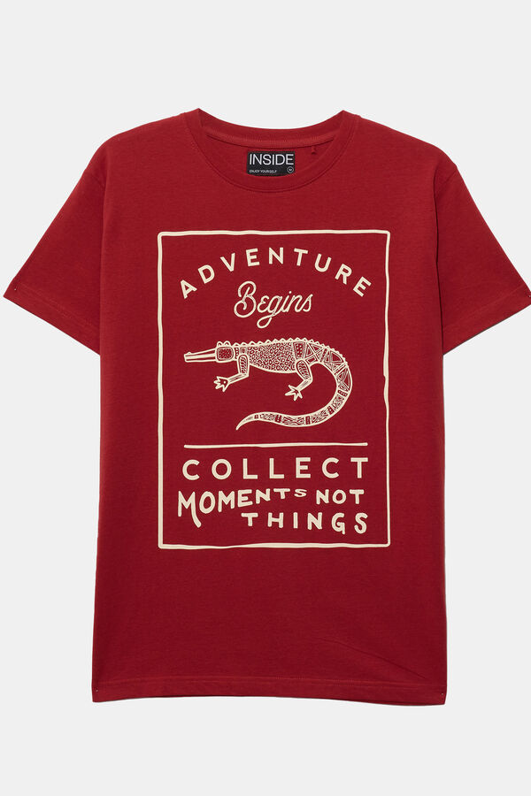 Inside Camiseta manga curta Collect moments vermelho