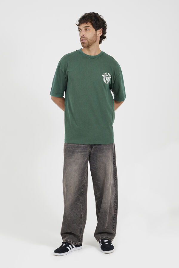 Brave Soul T-shirt de manga curta estampada verde