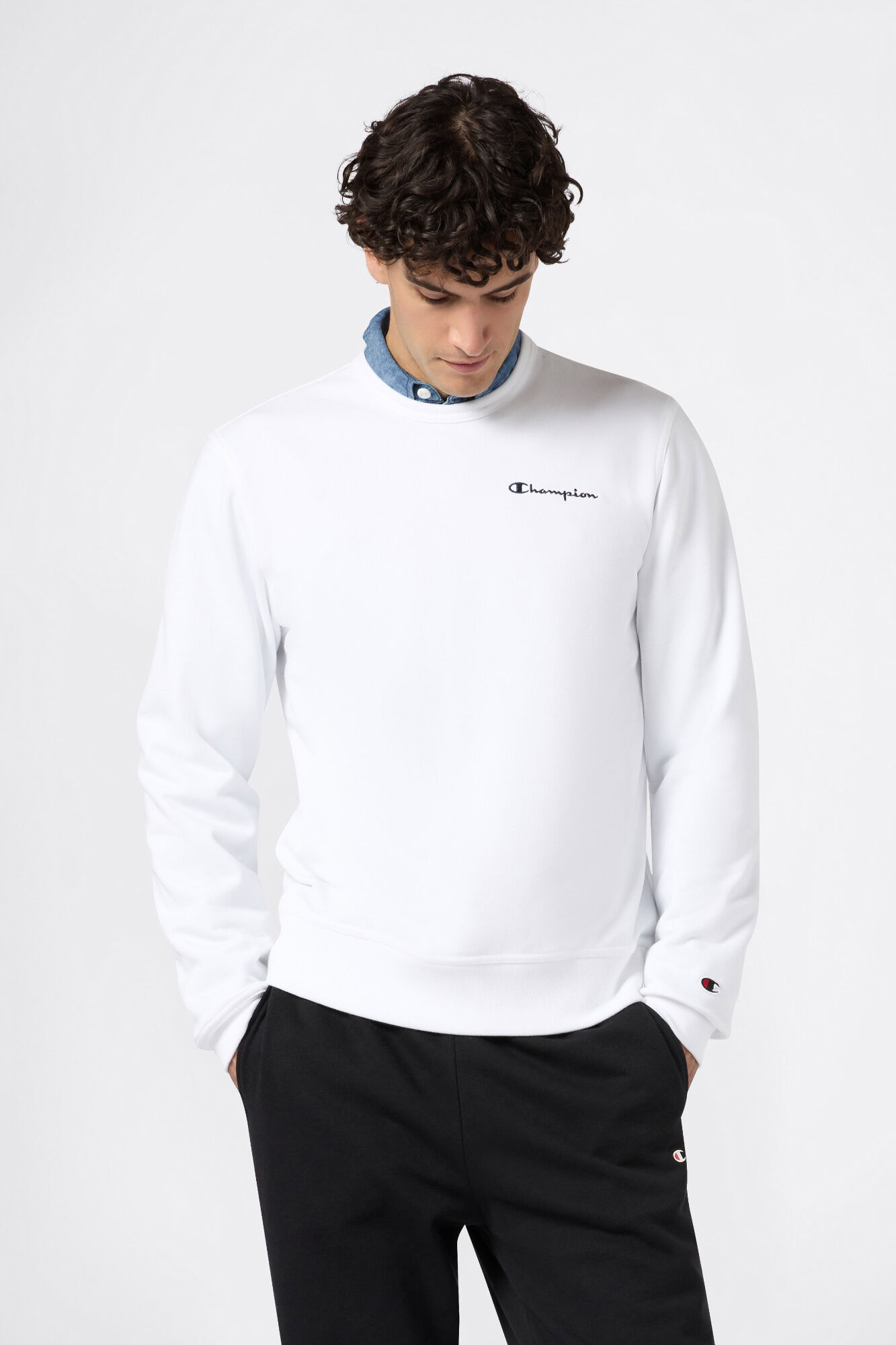 Champion Sweatshirt com gola caixa