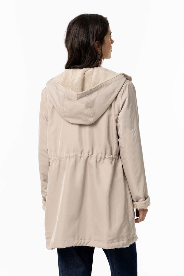 Tiffosi Chaqueta Reversible con Capucha beige