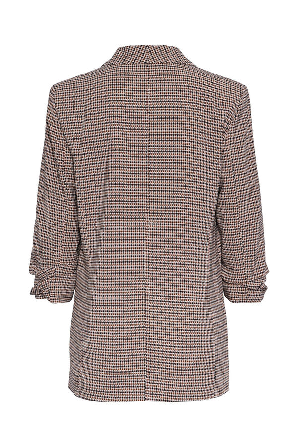 Pieces Blazer estampada verde