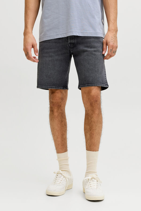 Jack & Jones Bermuda regular stone wash preto