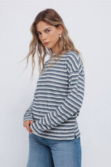 Springfield Jersey chenilla doble raya nude