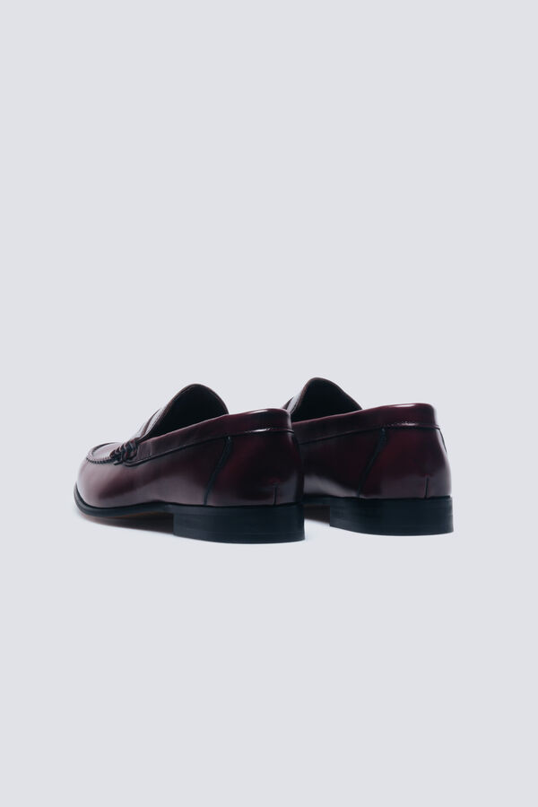 Springfield M&aacute;scara de mocassim de pele vermelho