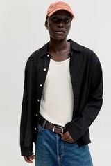 Jack & Jones Camisa texturizada preto
