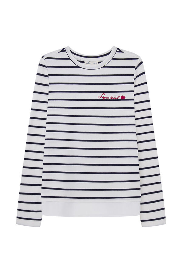 Springfield Camiseta "Amour" Rayas estampado
