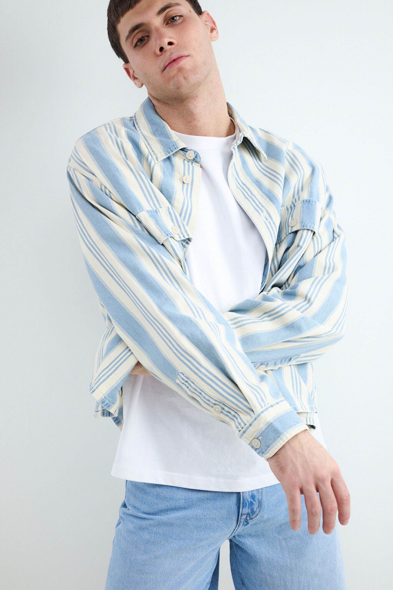 Balmohk Camisa de manga comprida cropped