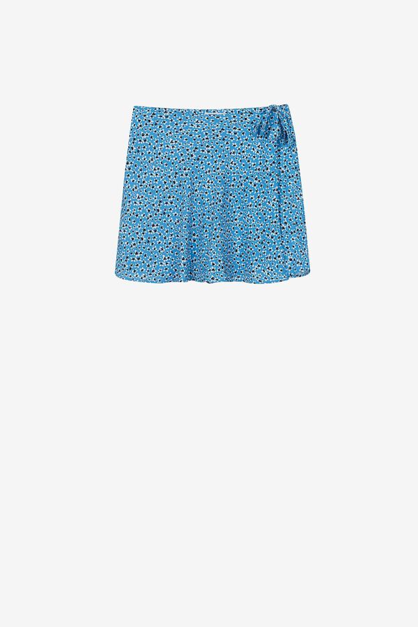 Springfield Falda Shorts Fluída Estampado Floral azul