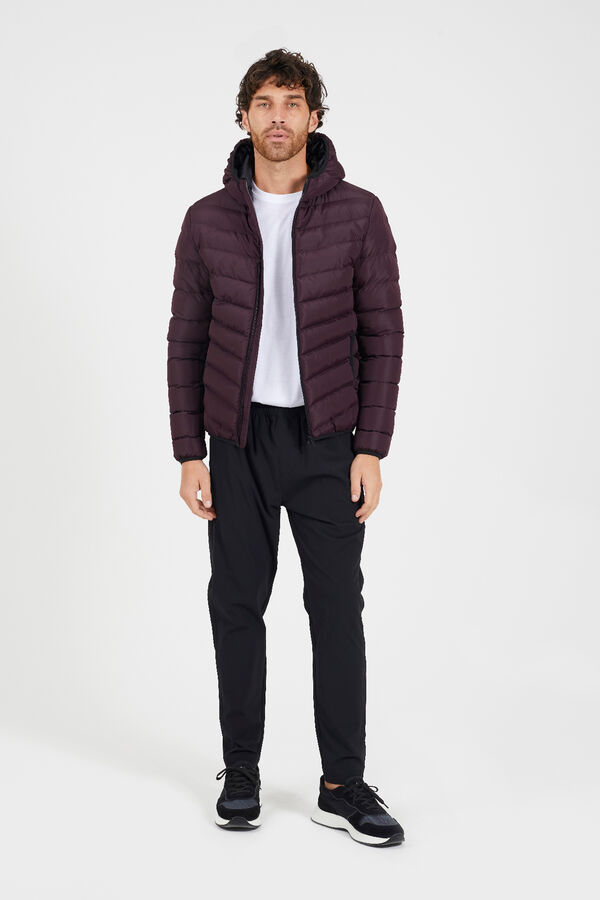 Brave Soul Casaco acolchoado com capuz estampado