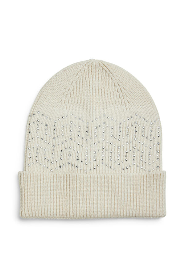 Pieces malha de malha com strass branco